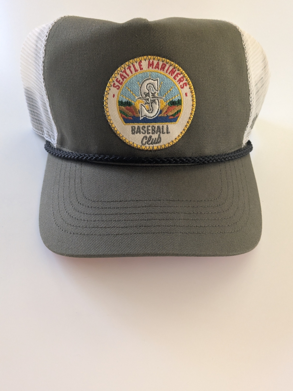 Seattle Mariners Baseball Club Trucker Hat - Olive & White